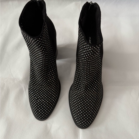 Marc Fisher Black Studded Ankle Boots - Picture 2 of 9